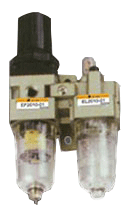 Блок подготовки воздуха в сборе - фильтр-влагоотделитель с регулятором давления и маслораспылитель