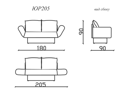 Кушетка амбер чертежи