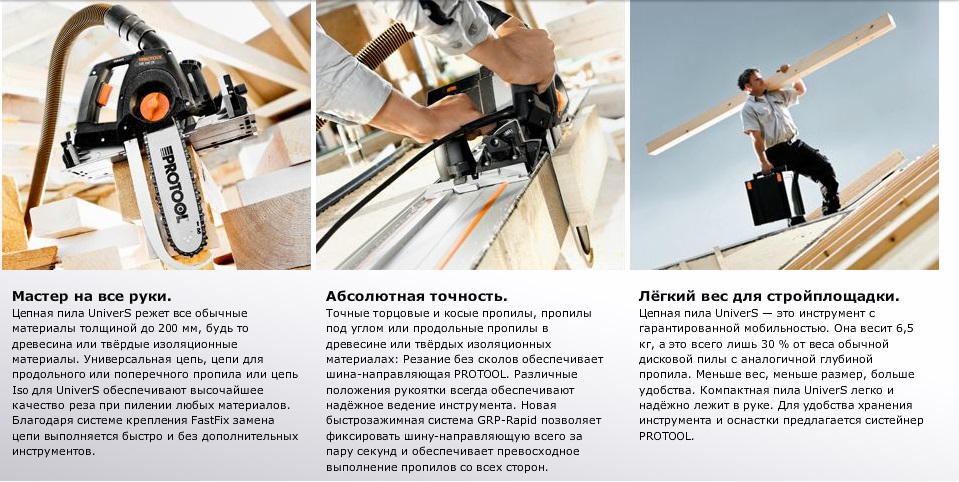 Цепная пила SS 200 Protool